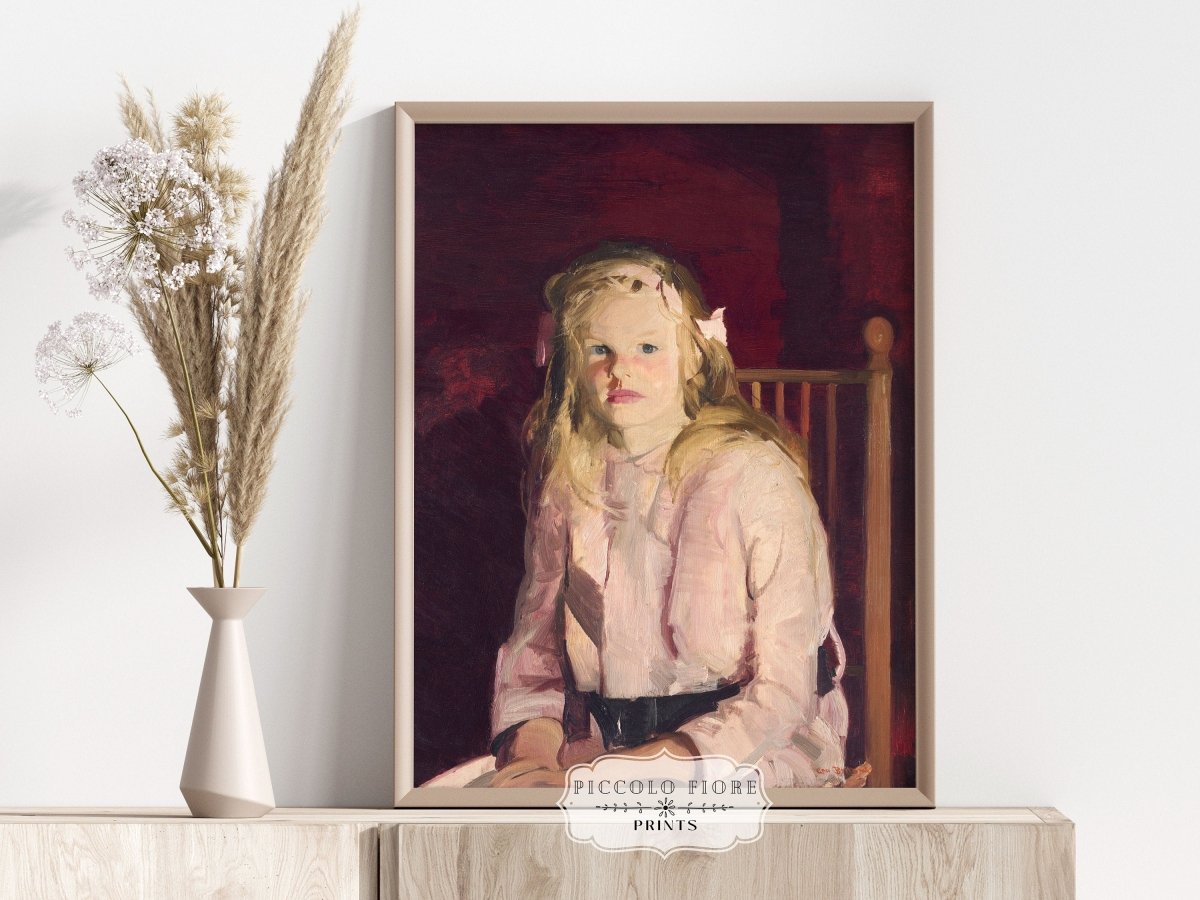 Blonde Haired Girl | P324 - Single Art Prints - Piccolo Fiore Prints