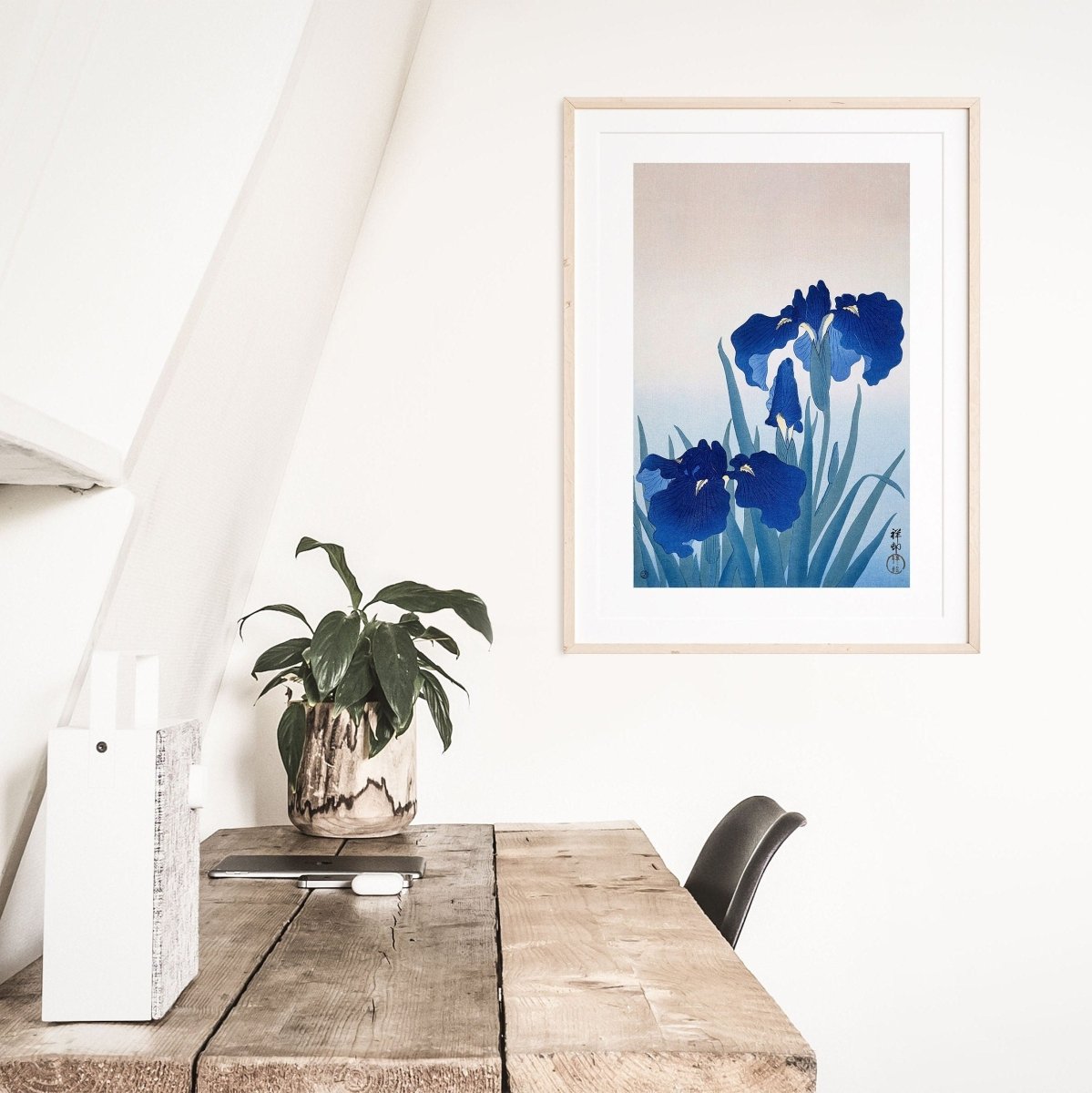 Blue Iris | Vintage Japanese Art | P156 - Single Art Prints - Piccolo Fiore Prints