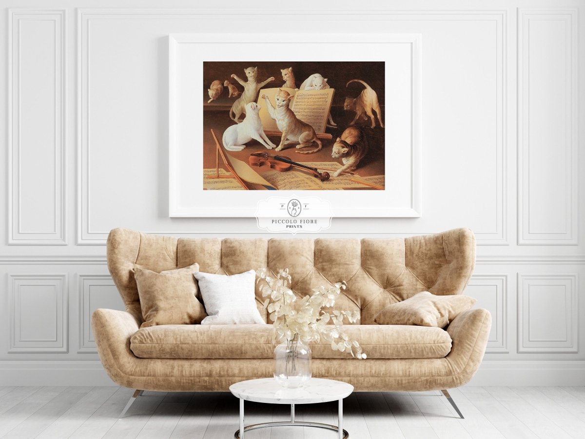 Cat Concert | P481 - Single Art Prints - Piccolo Fiore Prints