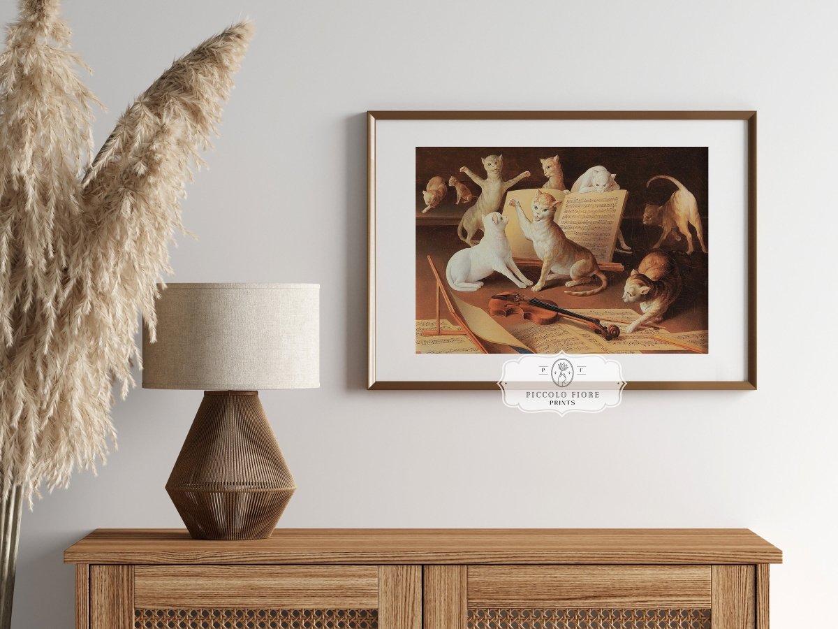 Cat Concert | P481 - Single Art Prints - Piccolo Fiore Prints