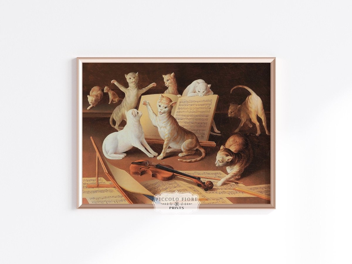 Cat Concert | P481 - Single Art Prints - Piccolo Fiore Prints