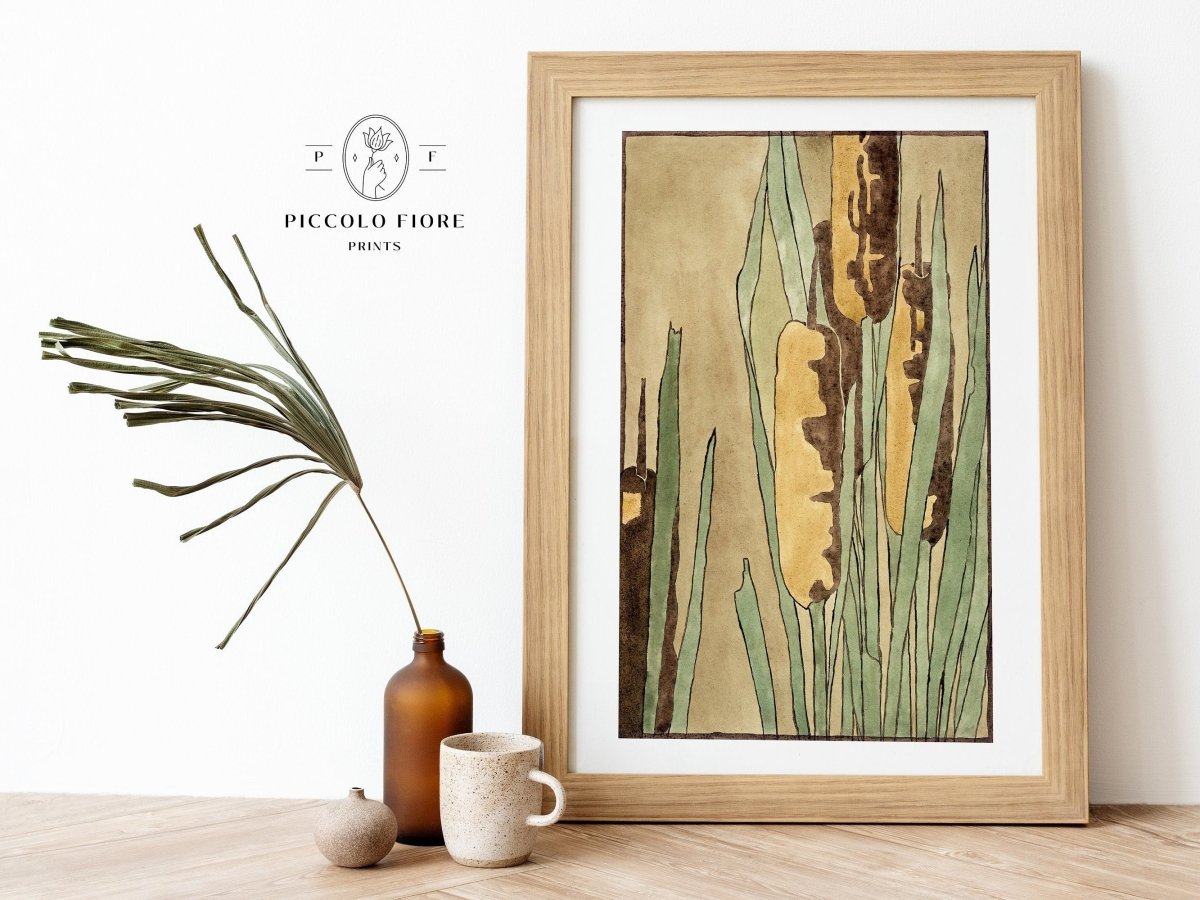 Cattails | P190 - Single Art Prints - Piccolo Fiore Prints