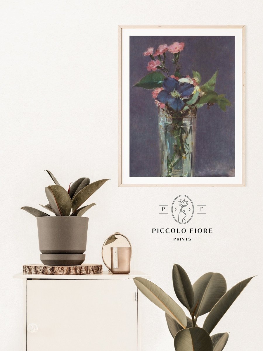 Crystal Vase of Flowers | P473 - Single Art Prints - Piccolo Fiore Prints