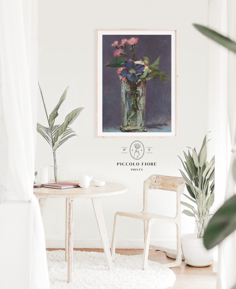Crystal Vase of Flowers | P473 - Single Art Prints - Piccolo Fiore Prints