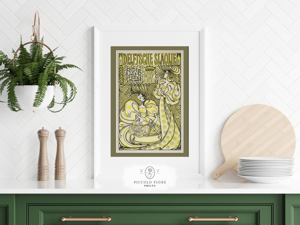 Delft Salad Oil | P703 - Single Art Prints - Piccolo Fiore Prints