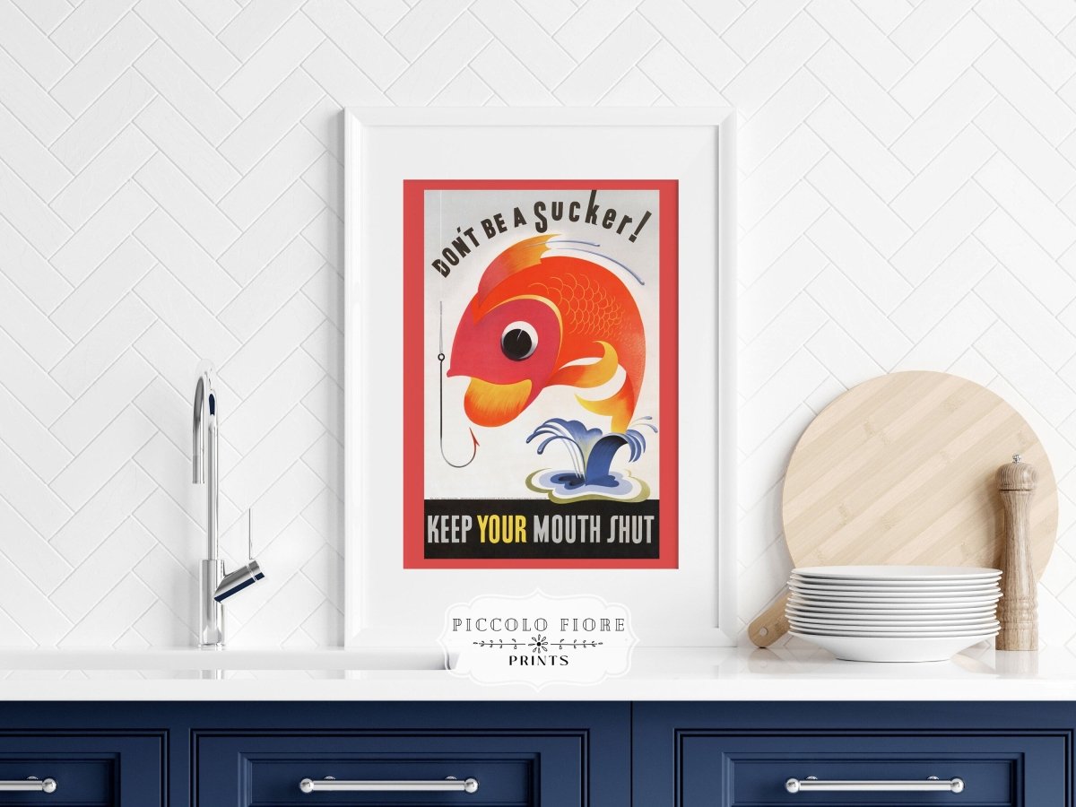 Don't be a Sucker! | P707 - Single Art Prints - Piccolo Fiore Prints