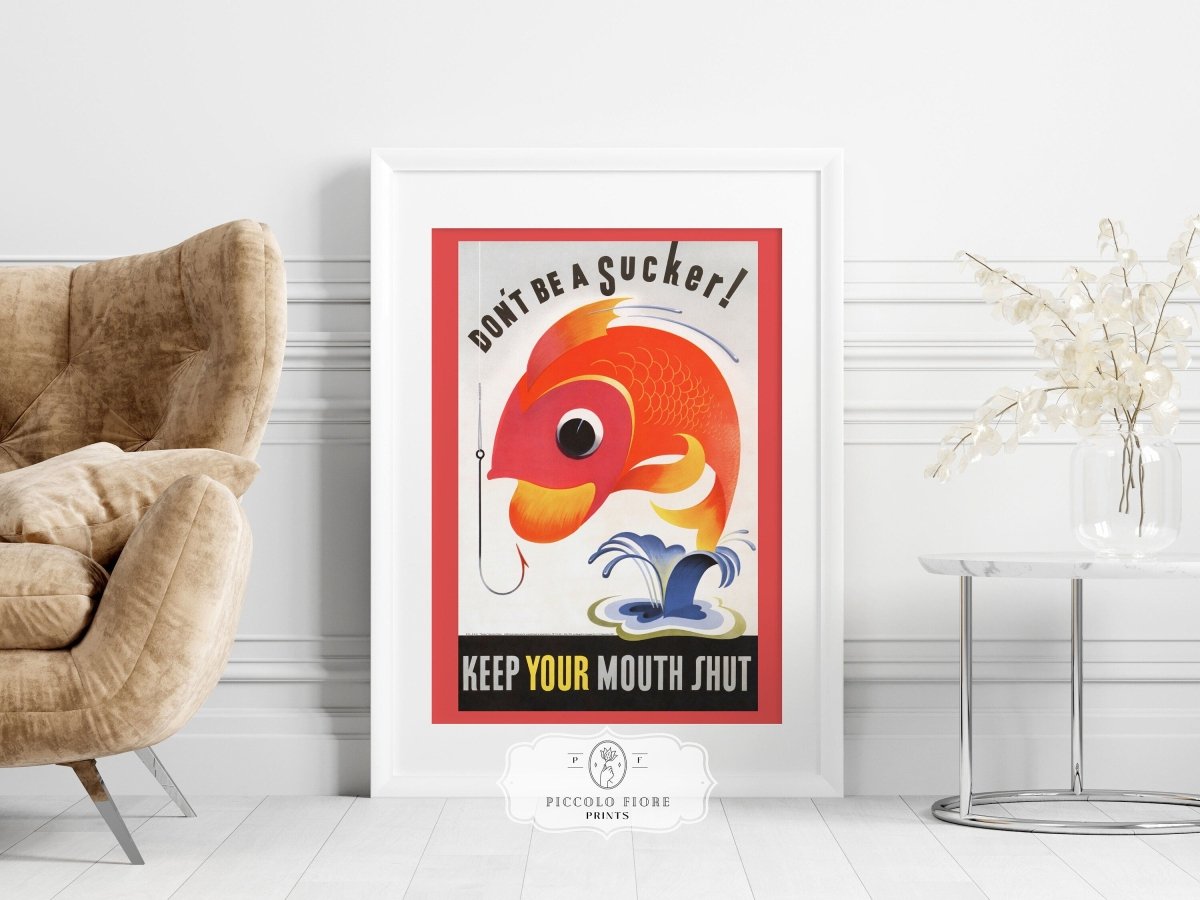 Don't be a Sucker! | P707 - Single Art Prints - Piccolo Fiore Prints