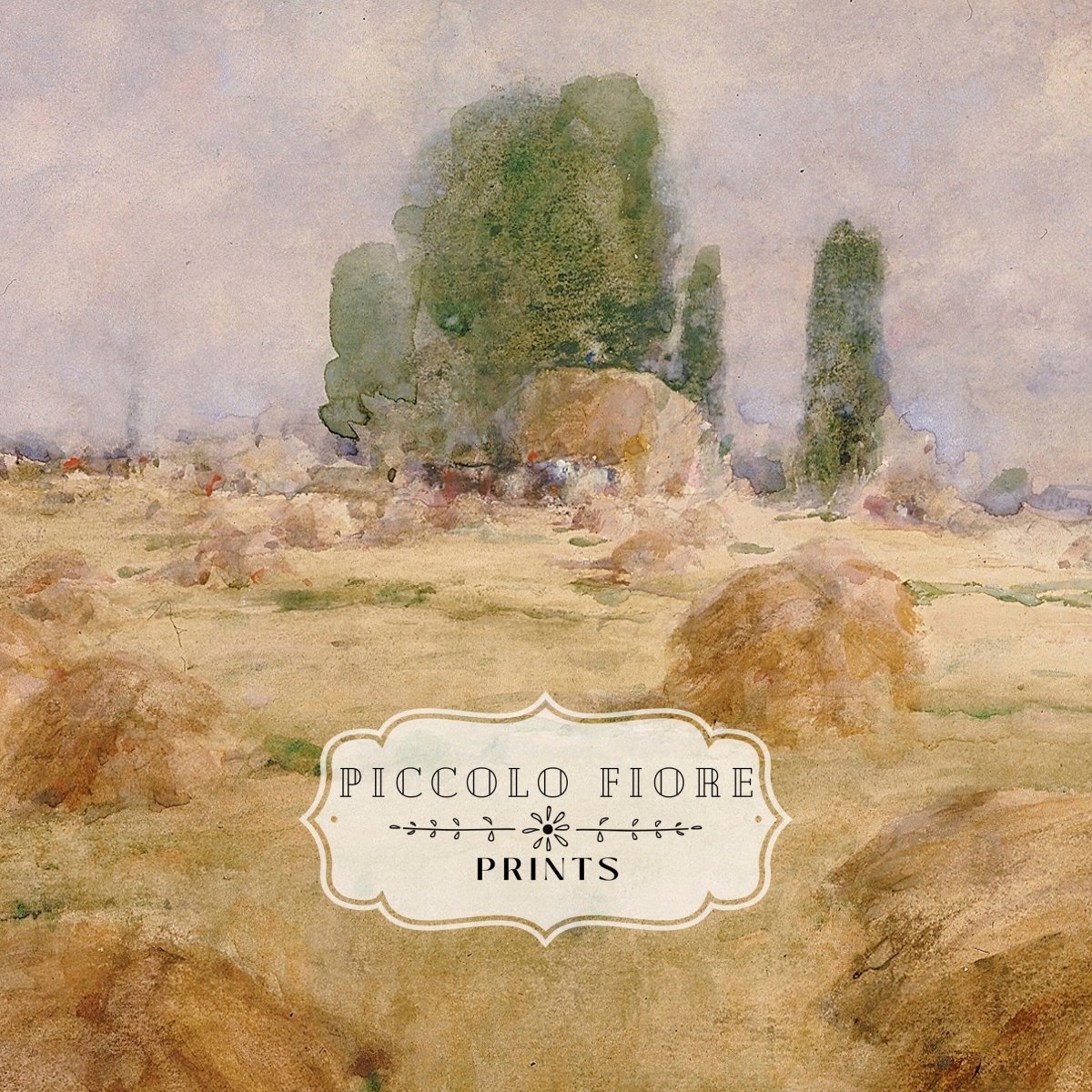 Field of Wheat | P283 - Single Art Prints - Piccolo Fiore Prints