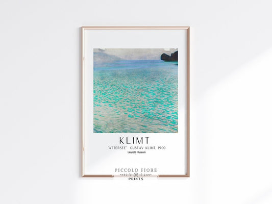 Gustav Klimt Attersee Exhibition Print | P3 - Single Art Prints - Piccolo Fiore Prints