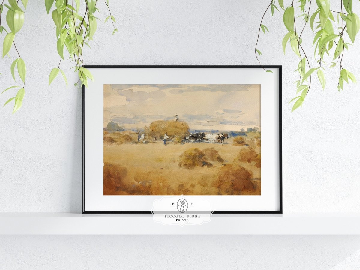Haymaking | P185 - Single Art Prints - Piccolo Fiore Prints