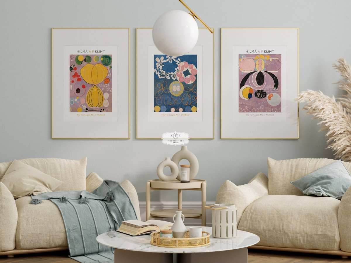 Hilma af Klint Art Prints | Gallery Wall Set | 10 Prints | S10 - 13 - Gallery Wall Set - Piccolo Fiore Prints