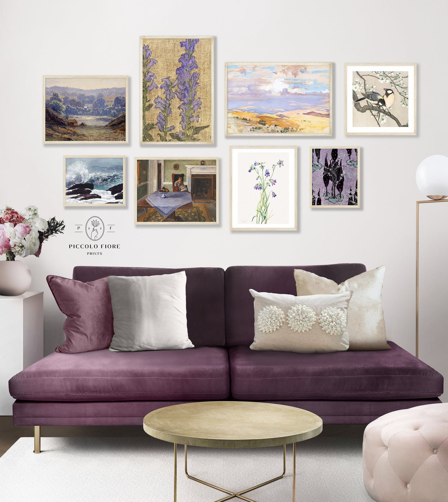 Lilac Eclectic | Gallery Wall Set | 8 Prints | S8-3