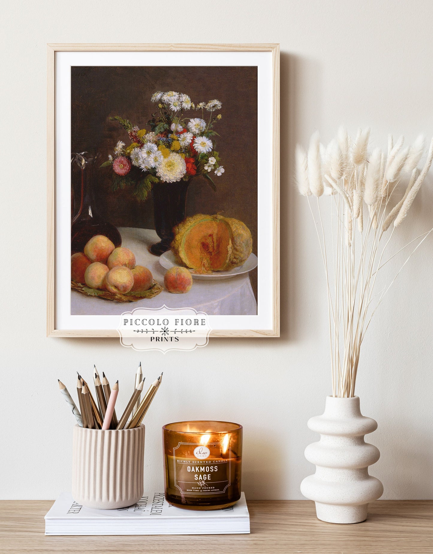 Still Life with Pumpkin, Flowers and Fruit | P474