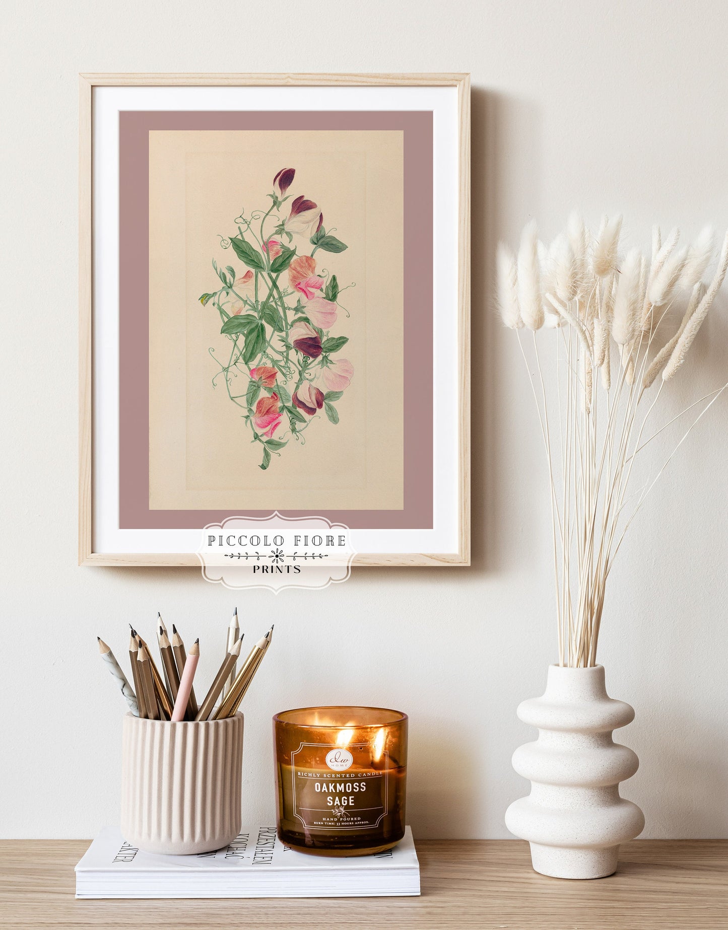 Birds and Flowers | Gallery Wall Set | 5 Prints | M8-2.9