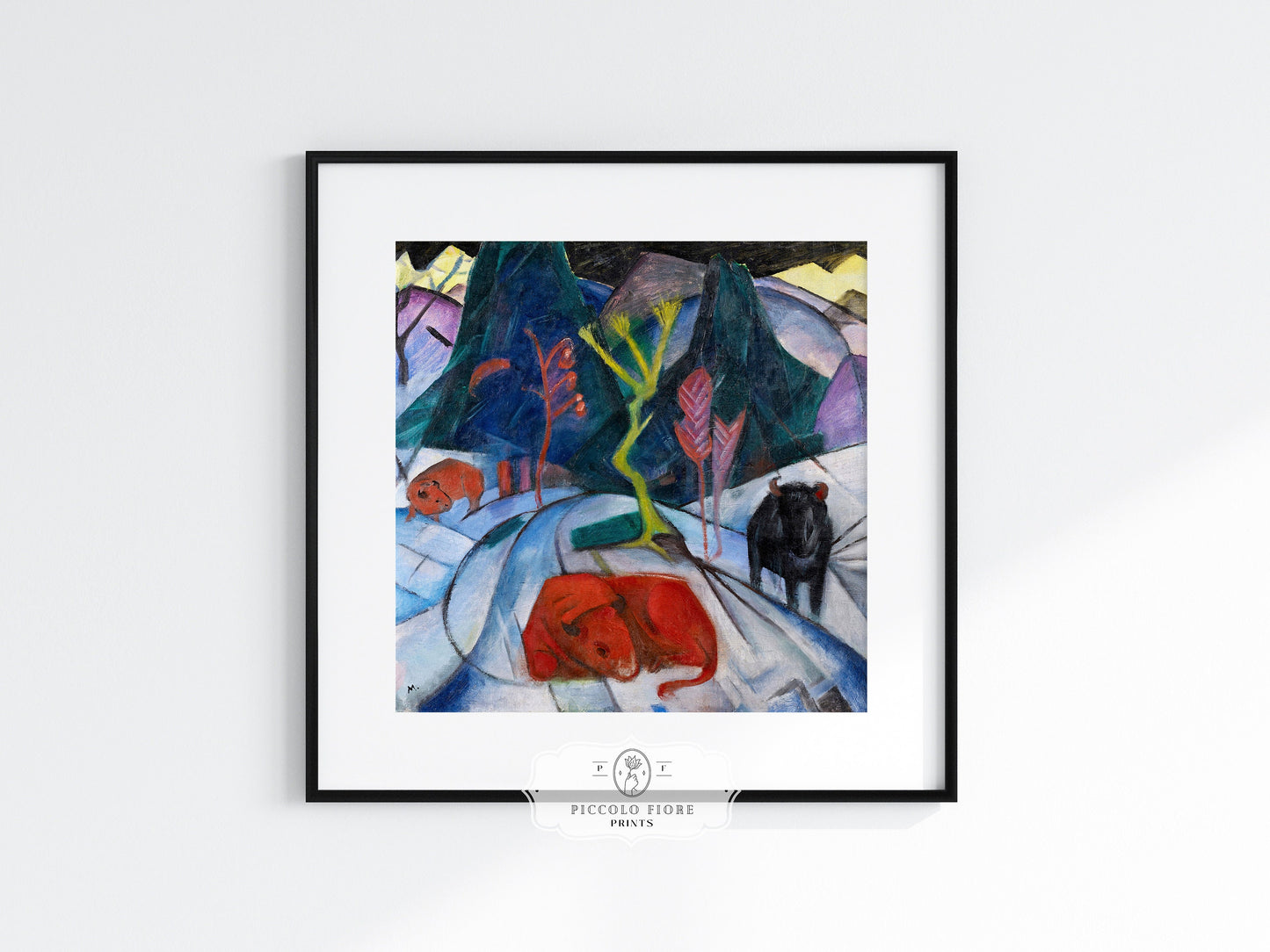 Bison in Winter Oil Painting | P489
