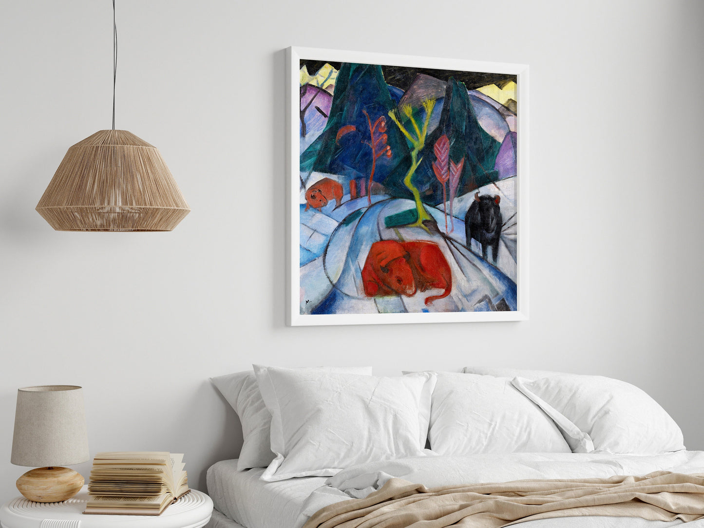 Bison in Winter Oil Painting | P489