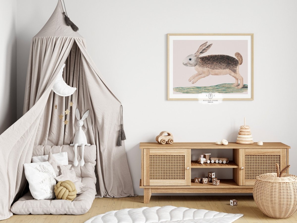 Jumping Hare | P789 - Single Art Prints - Piccolo Fiore Prints