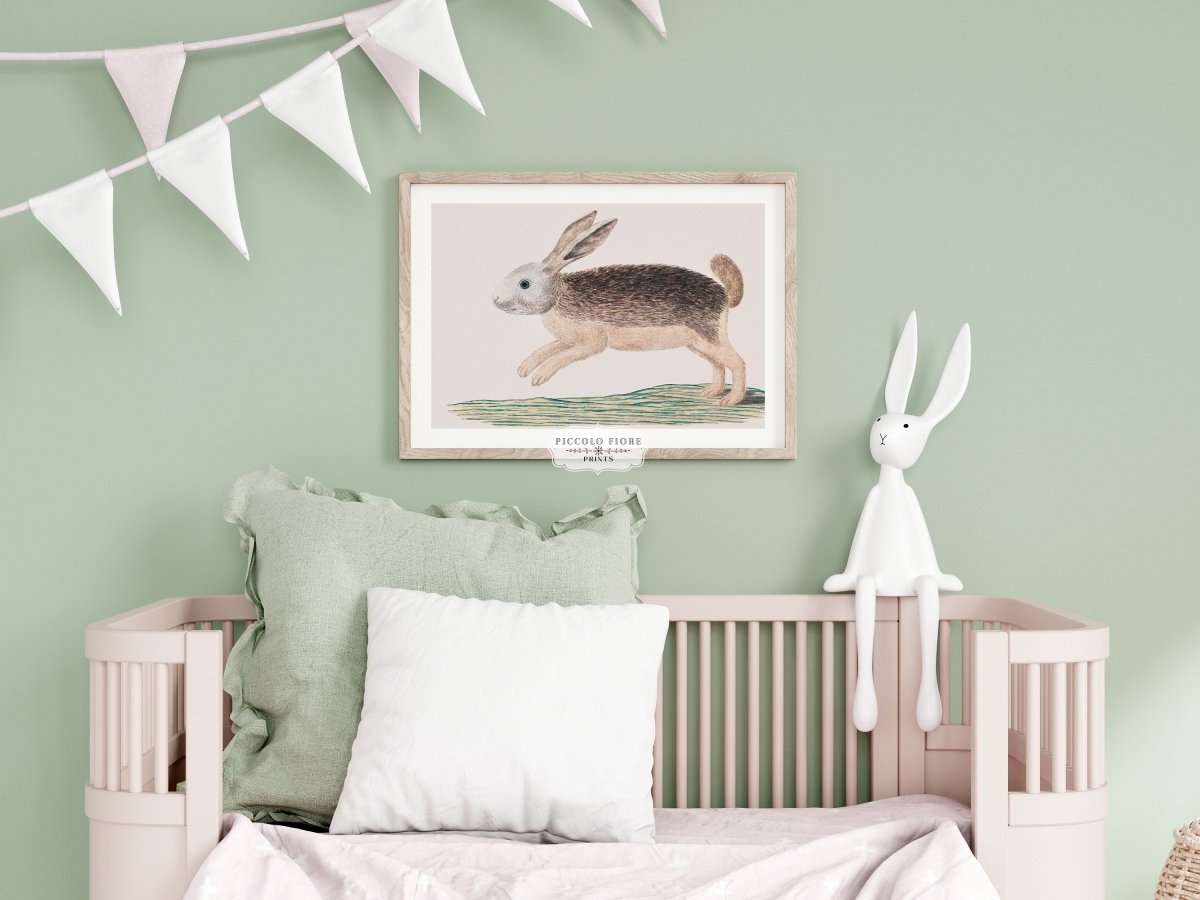 Jumping Hare | P789 - Single Art Prints - Piccolo Fiore Prints