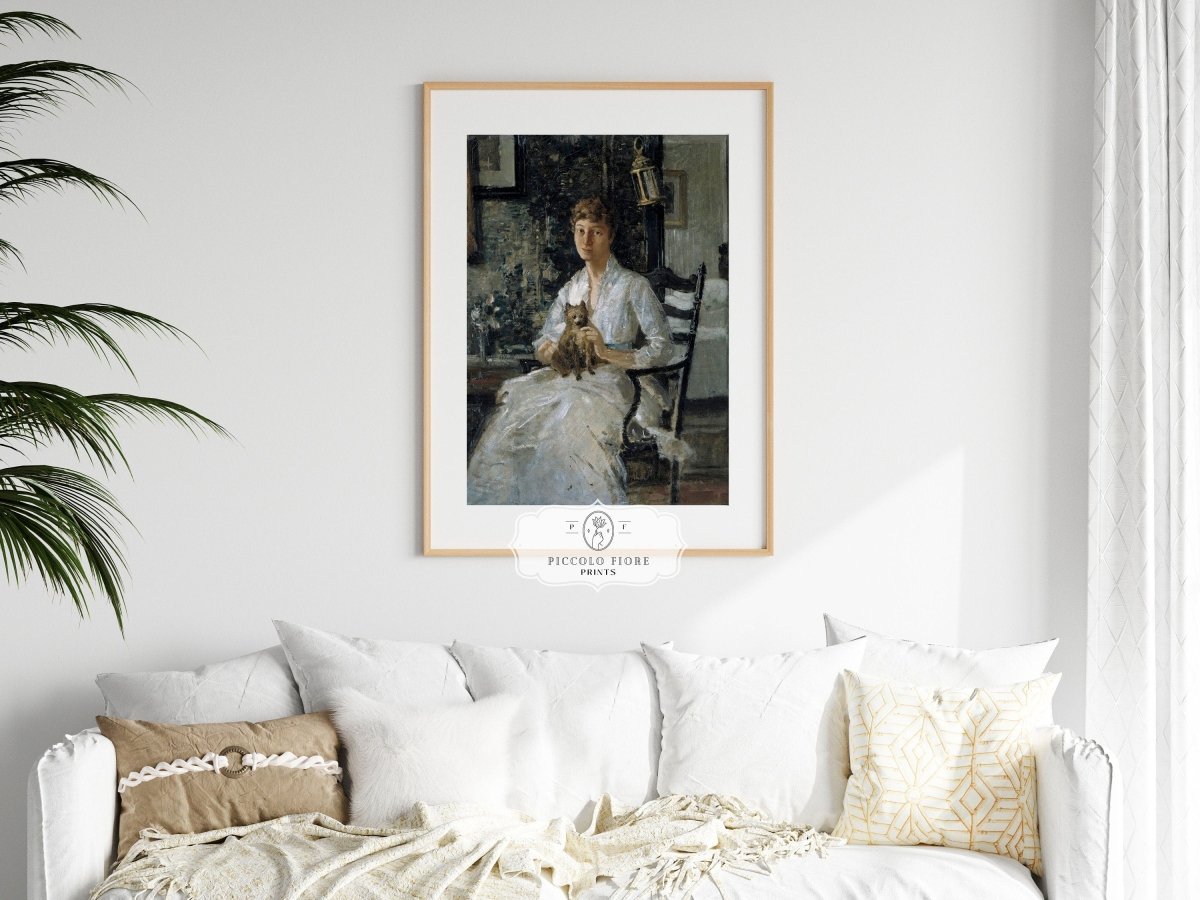 Lady with a Dog | P343 - Single Art Prints - Piccolo Fiore Prints