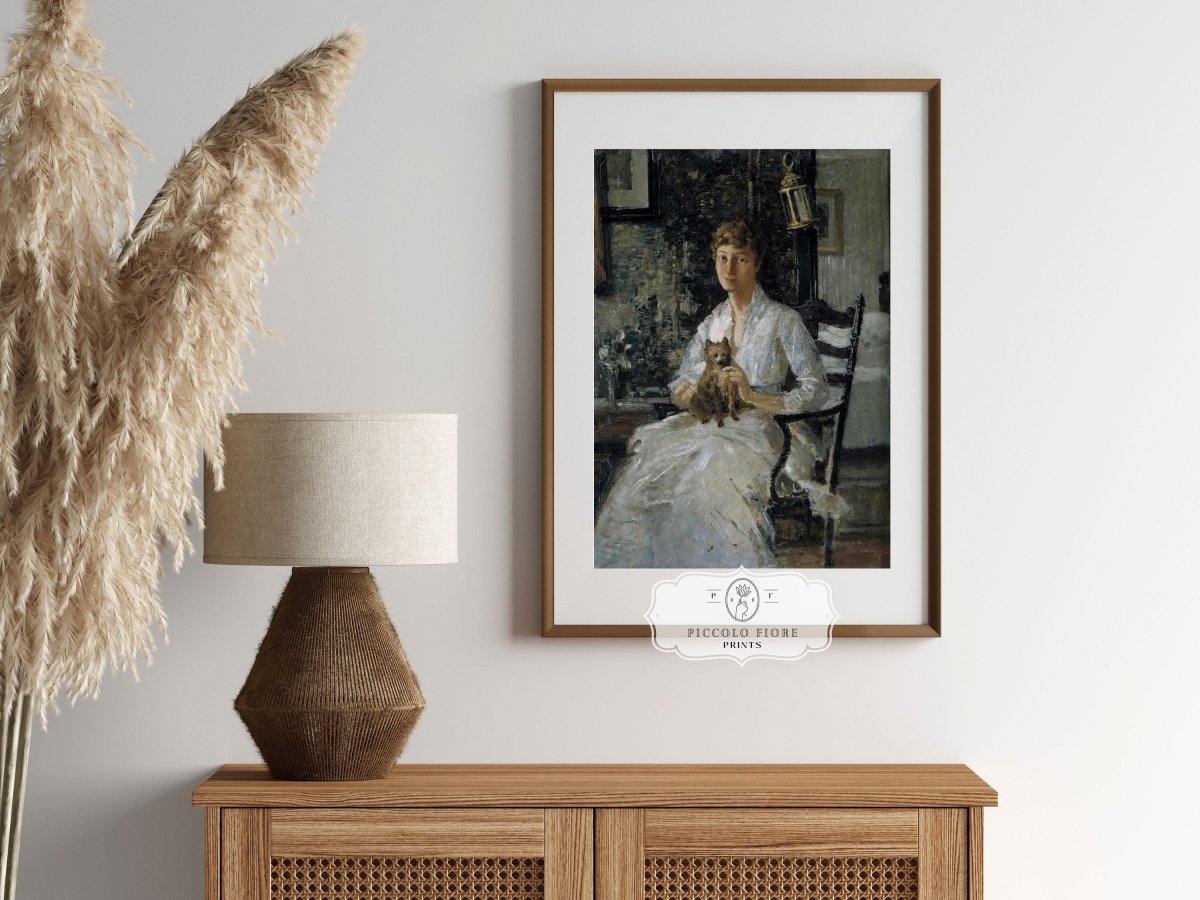 Lady with a Dog | P343 - Single Art Prints - Piccolo Fiore Prints