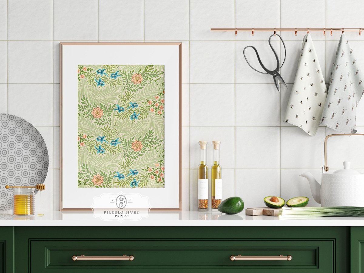Larkspur | William Morris | P261 - Single Art Prints - Piccolo Fiore Prints