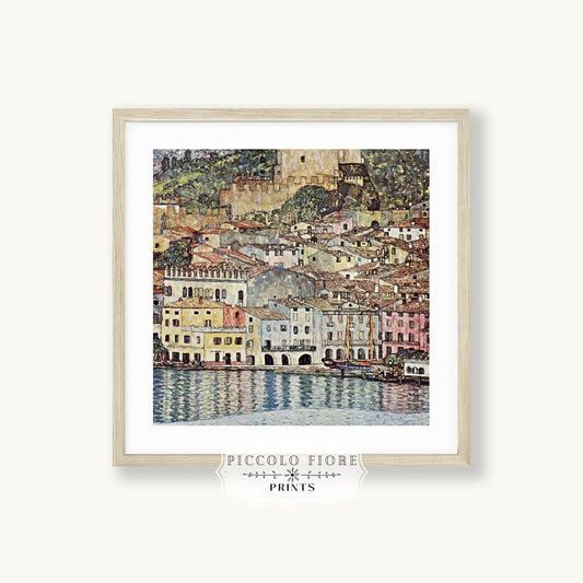 Malcesine am Gardasee | P167 - Single Square Art Prints - Piccolo Fiore Prints