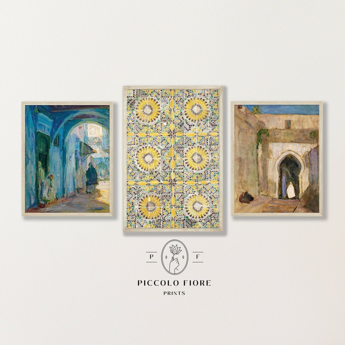 Morocco | Gallery Wall Set | 3 Prints | S9 - 9.6 - Gallery Wall Set - Piccolo Fiore Prints