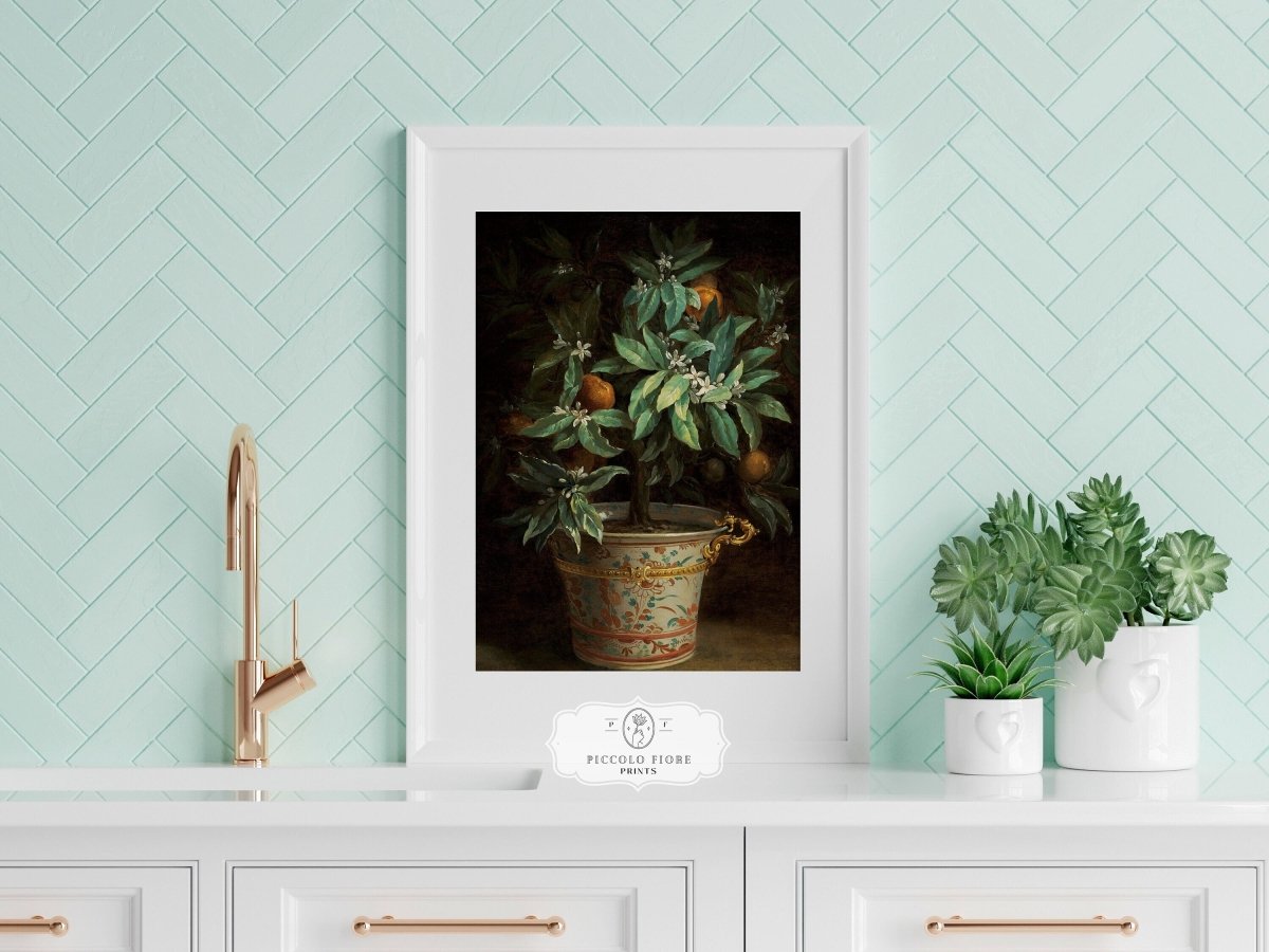 Orange Tree | P438 - Single Art Prints - Piccolo Fiore Prints