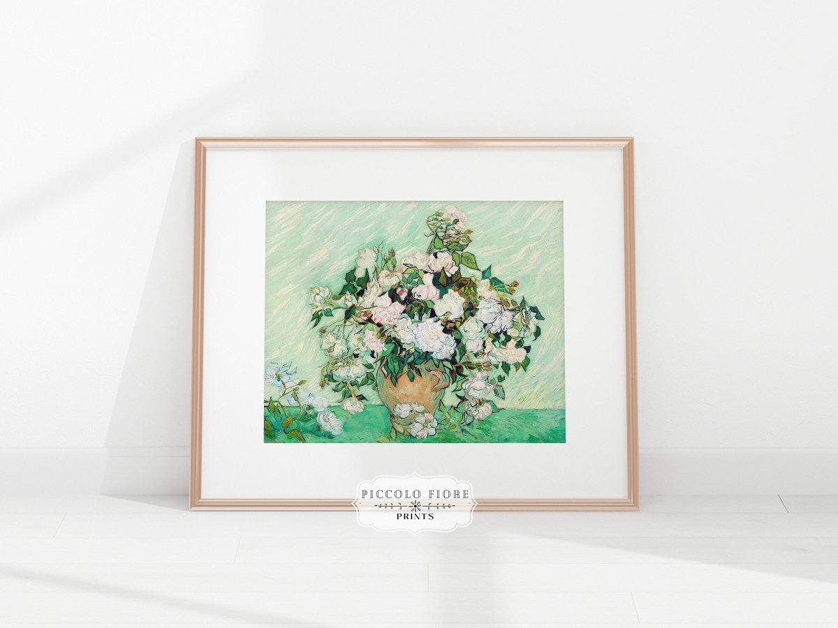 Pastel Green Roses | P40 - Single Art Prints - Piccolo Fiore Prints
