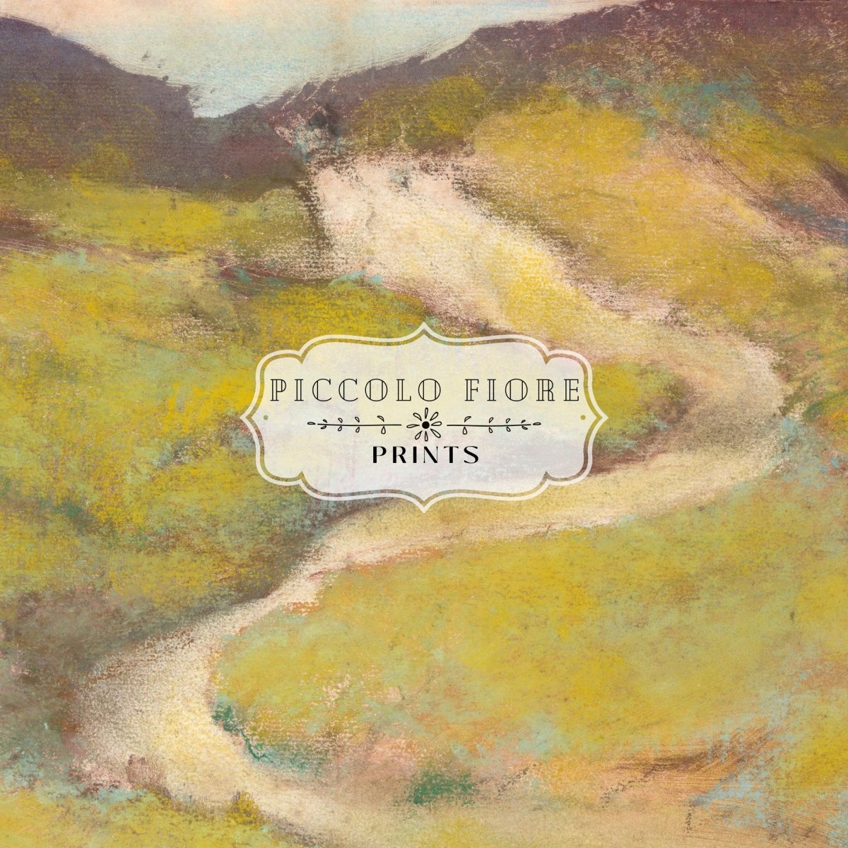 Pathway in a Field | P139 - Single Art Prints - Piccolo Fiore Prints
