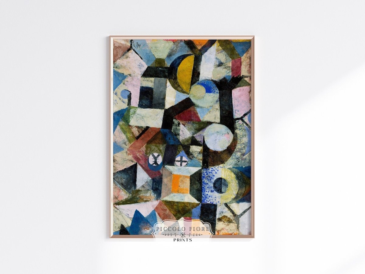 Paul Klee | Composition with the Yellow Half - moon and the Y | P37 - Single Art Prints - Piccolo Fiore Prints
