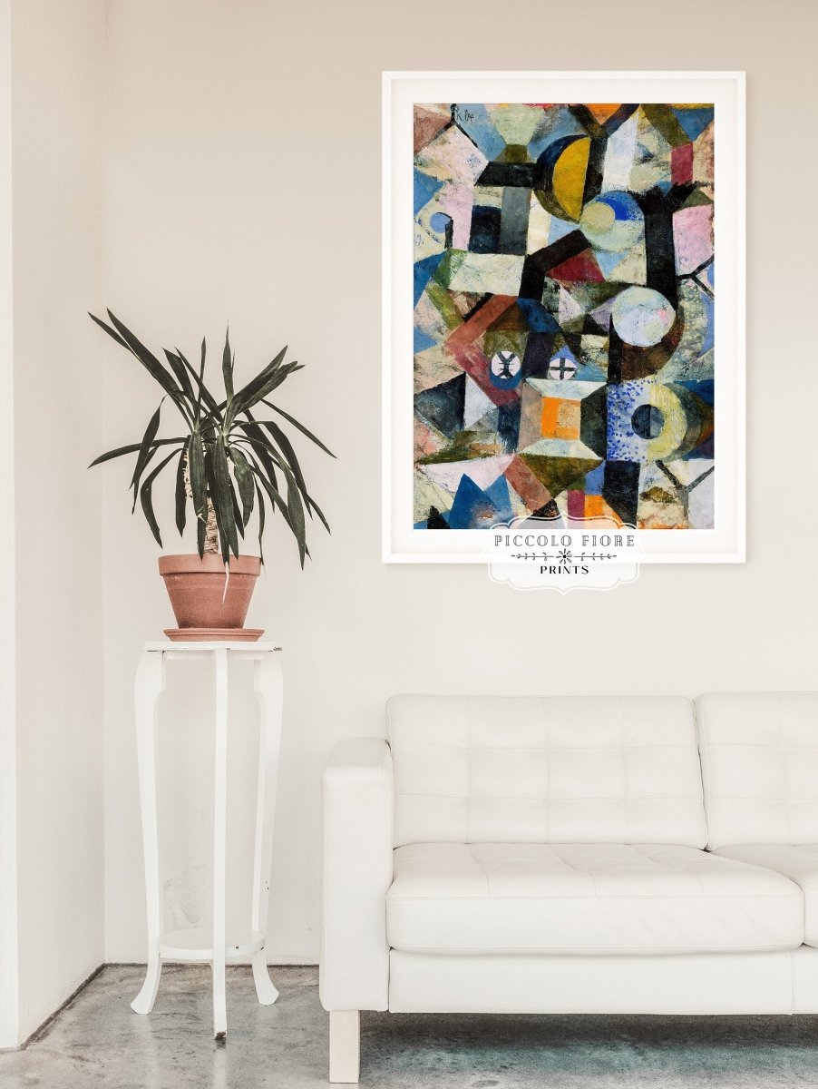 Paul Klee | Composition with the Yellow Half - moon and the Y | P37 - Single Art Prints - Piccolo Fiore Prints