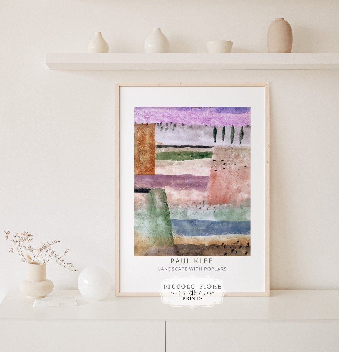 Paul Klee | Landscape With Poplars | P585 - Single Art Prints - Piccolo Fiore Prints