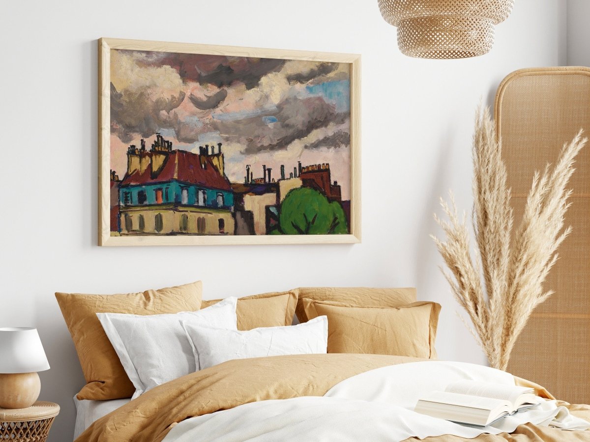 Rooftops and Clouds, Paris | P499 - Single Art Prints - Piccolo Fiore Prints