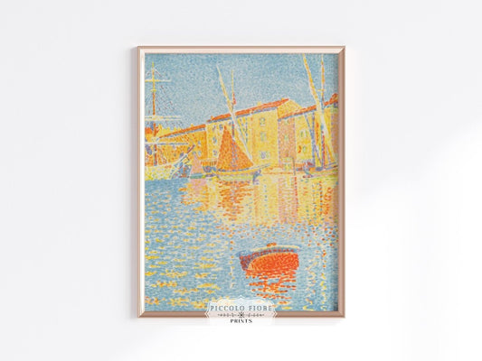 Sailing Boat and Buoy | P361 - Single Art Prints - Piccolo Fiore Prints
