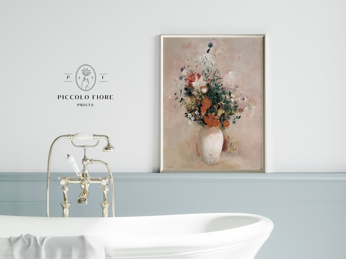 Still Life with a Vase of Flowers | P379 - Single Art Prints - Piccolo Fiore Prints