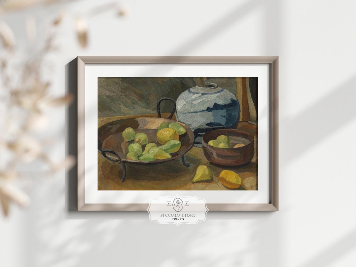 Still Life with Bowls of Fruit | P487 - Single Art Prints - Piccolo Fiore Prints