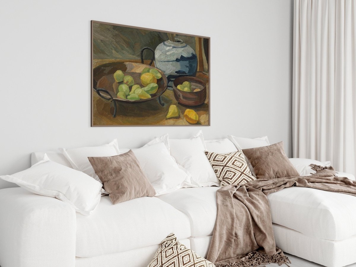 Still Life with Bowls of Fruit | P487 - Single Art Prints - Piccolo Fiore Prints