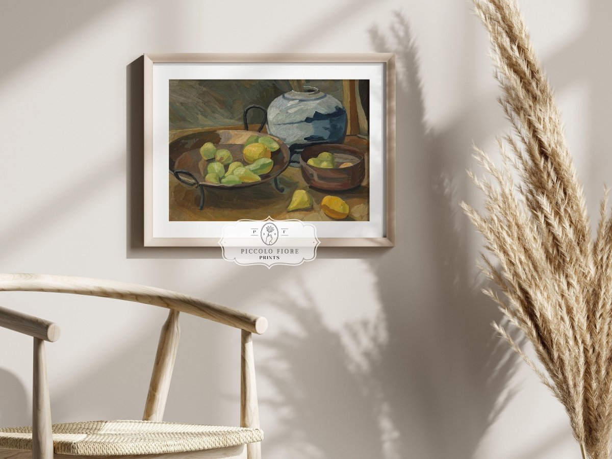Still Life with Bowls of Fruit | P487 - Single Art Prints - Piccolo Fiore Prints