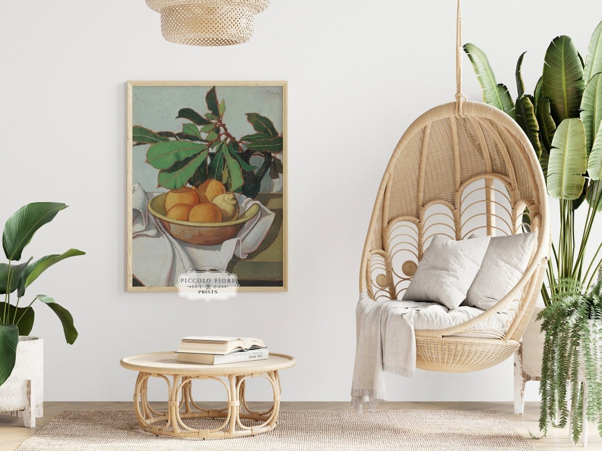 Still Life with Oranges and Lemons | P417 - Single Art Prints - Piccolo Fiore Prints