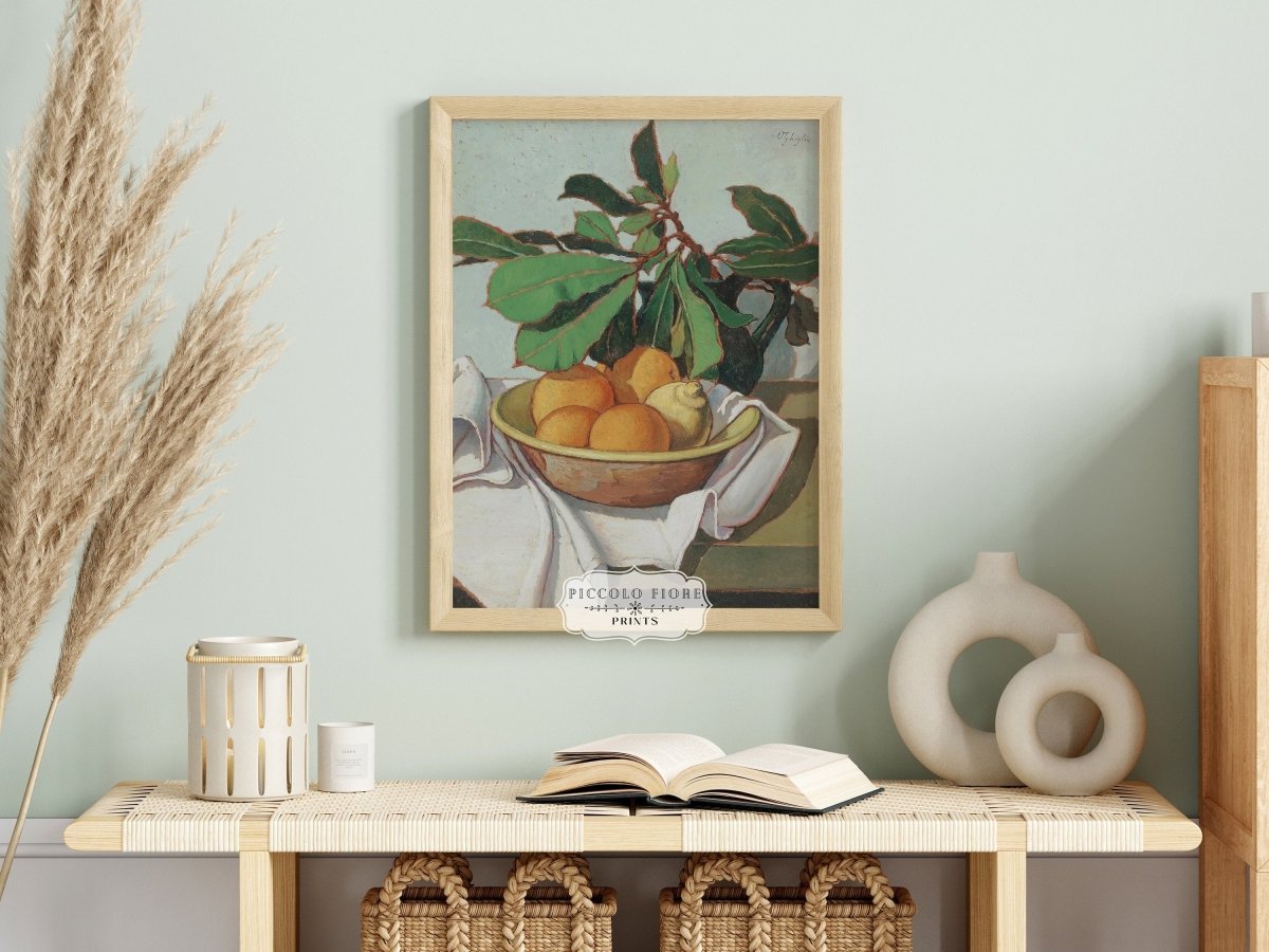 Still Life with Oranges and Lemons | P417 - Single Art Prints - Piccolo Fiore Prints