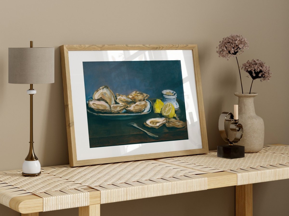 Still Life with Oysters and Lemons | P448 - Single Art Prints - Piccolo Fiore Prints