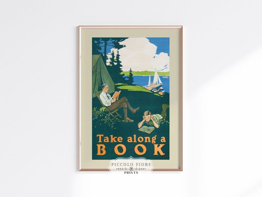 Take Along a Book | P699 - Single Art Prints - Piccolo Fiore Prints