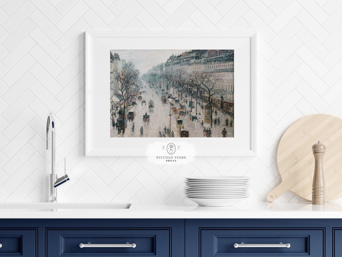 The Boulevard Montmartre | P445 - Single Art Prints - Piccolo Fiore Prints