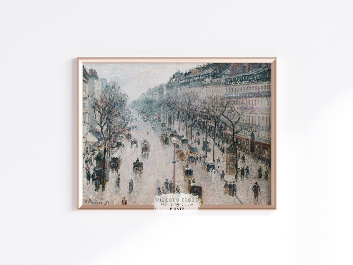 The Boulevard Montmartre | P445 - Single Art Prints - Piccolo Fiore Prints