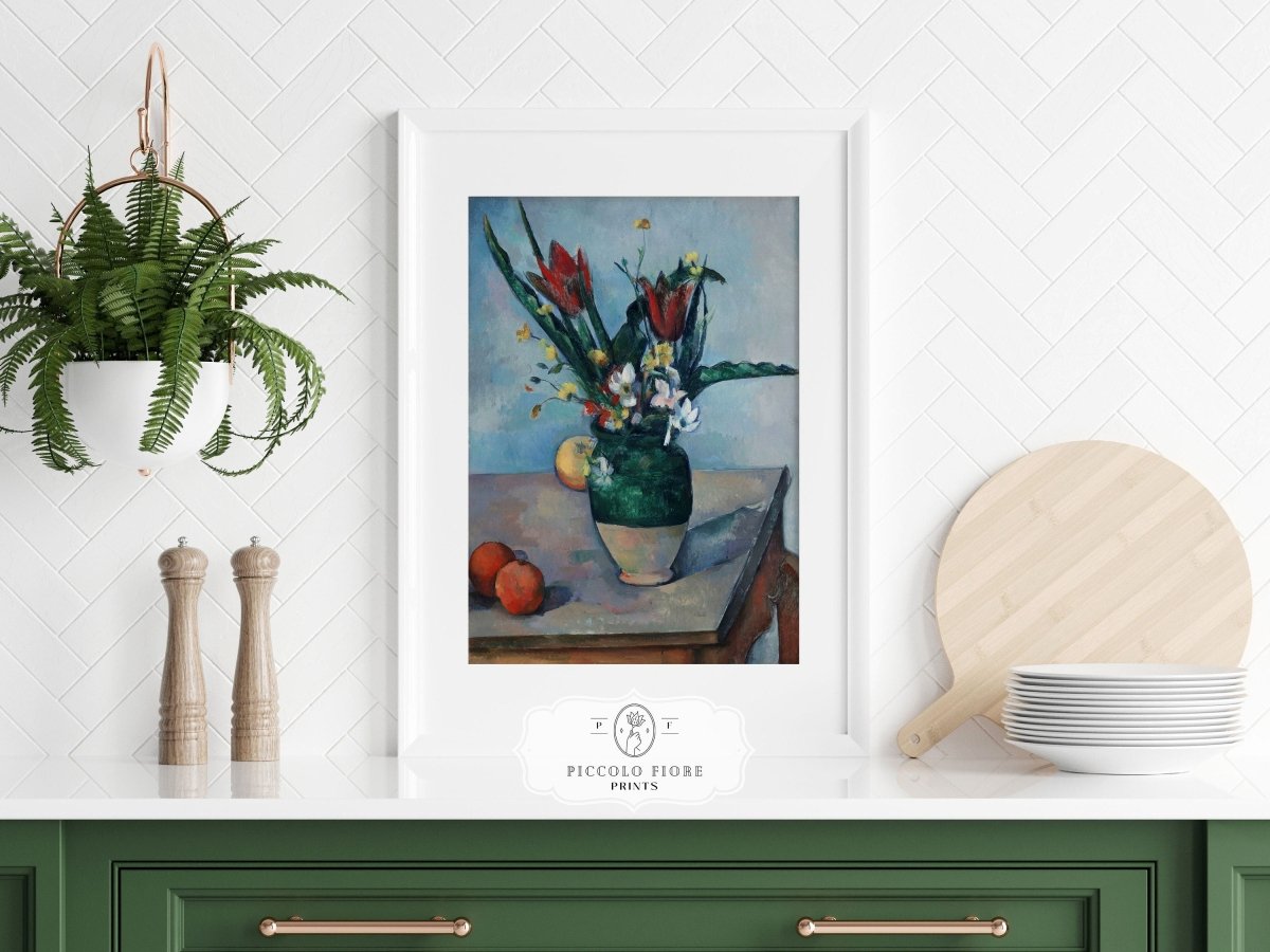 Vase of Red Tulips | P357 - Single Art Prints - Piccolo Fiore Prints