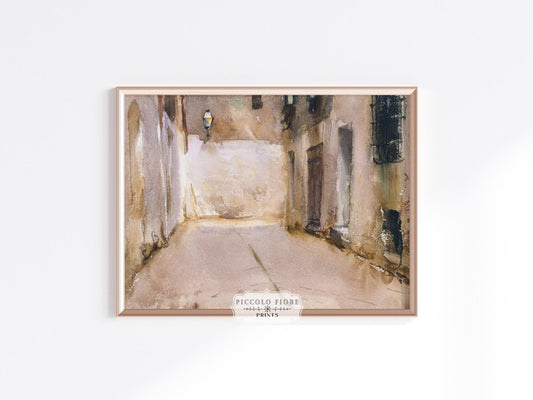 Venice Courtyard | P317 - Single Art Prints - Piccolo Fiore Prints