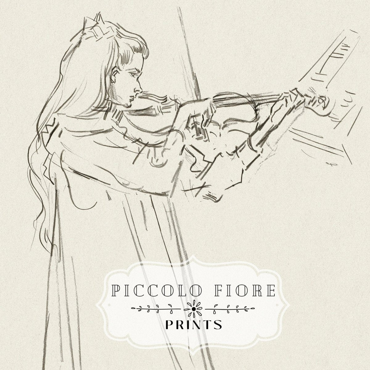 Violinist | P20 - Single Art Prints - Piccolo Fiore Prints