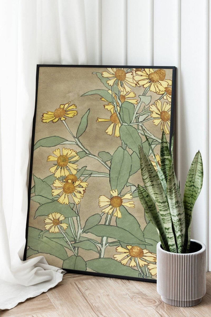 Watercolour Daisies | P286 - Single Art Prints - Piccolo Fiore Prints