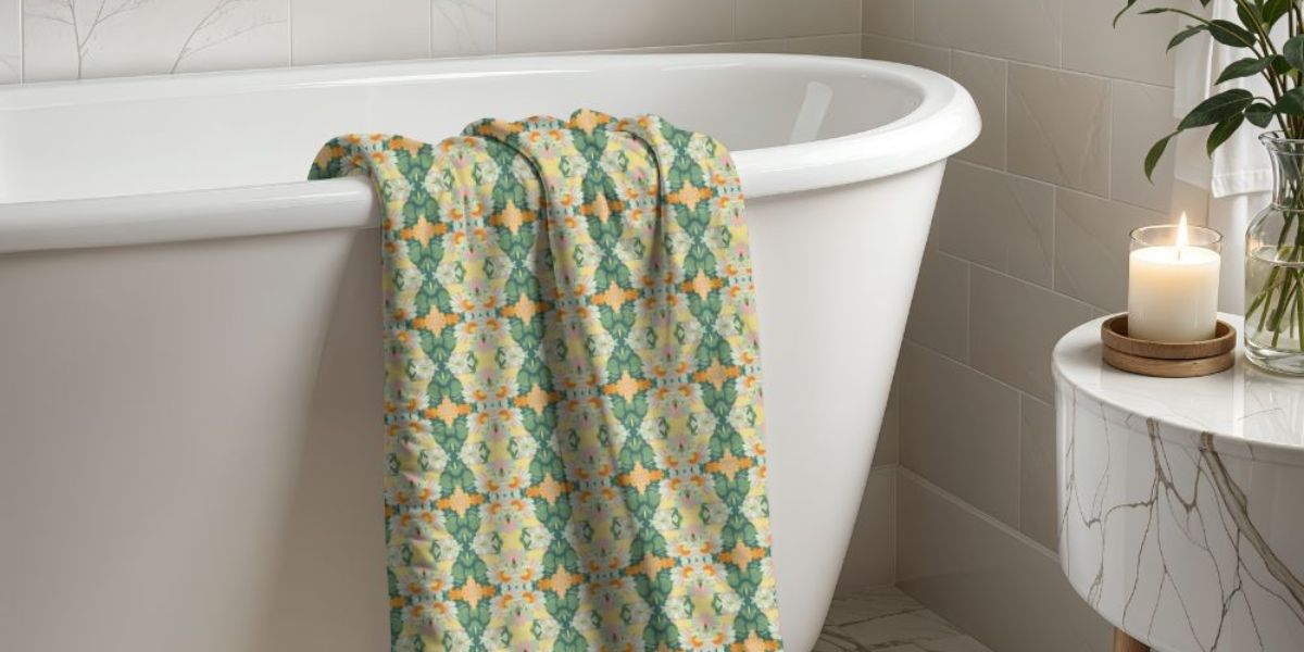 Bath Towels - Piccolo Fiore Prints